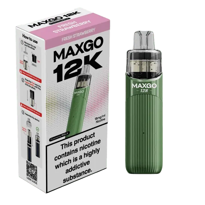 RELX MAXGO 12k Pre-Filled Pod Kit TPD Compliant - Pack Of 3 RELX